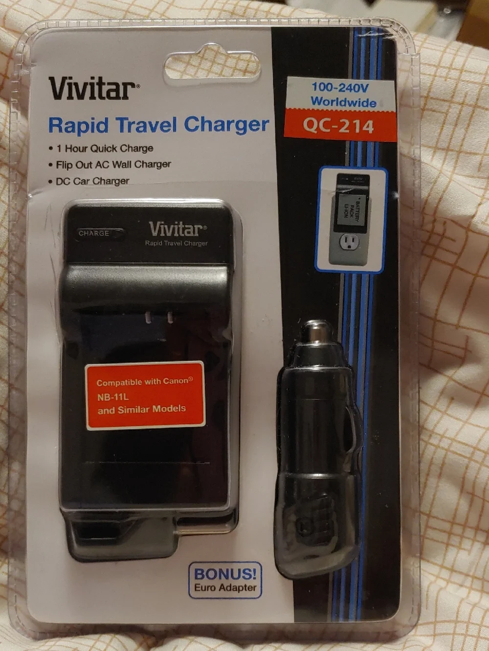 Vivitar Rapid Travel Charger QC-214 in Black